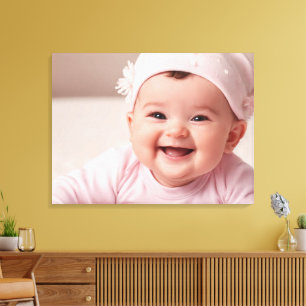 Personalised Baby Photo Canvas Print