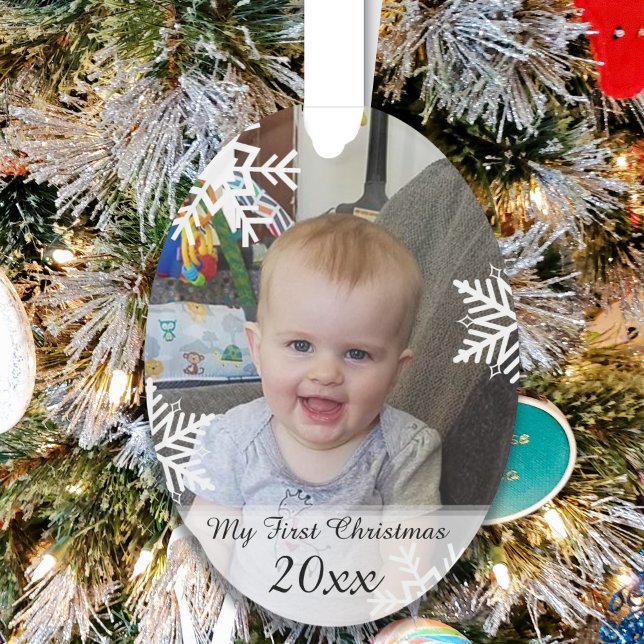 Personalised Baby Photo Christmas Keepsake Ornament (Creator Uploaded)
