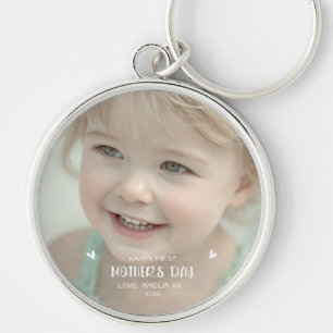 Personalised Baby Photo Happy 1st Mother’s Day Key Ring
