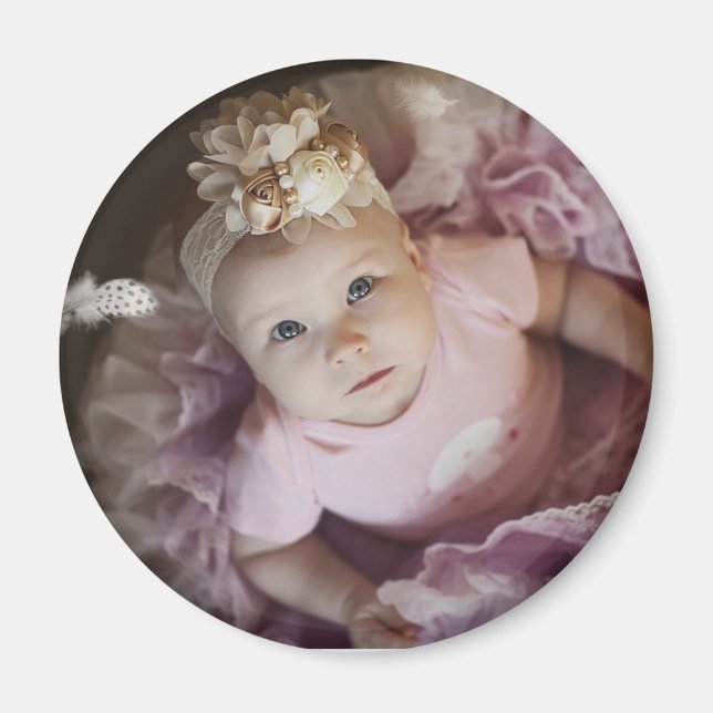 Personalised Baby Photo Magnets (Front)