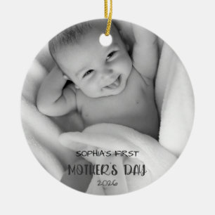 Personalised Baby Photo Ornament 1st Mother’s Day