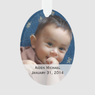 Personalised Baby Photos Ornament
