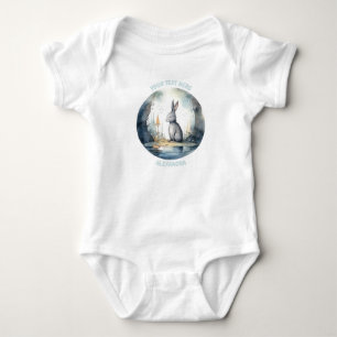 Personalised baby Rabbit bodysuit