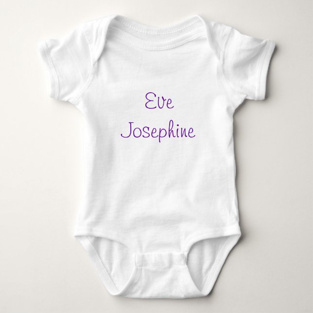 Personalised Baby Romper Bodysuit (Front)