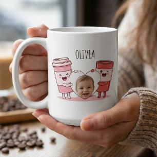 Personalised Baby’s 1st Birthday Photo Name Coffee Mug