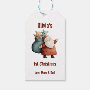 Personalised Baby’s 1st Christmas Santa Gift Tags