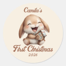 Personalised Baby’s First Christmas Bunny