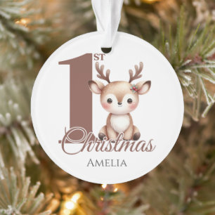 Personalised Baby’s First Christmas Reindeer Ornament