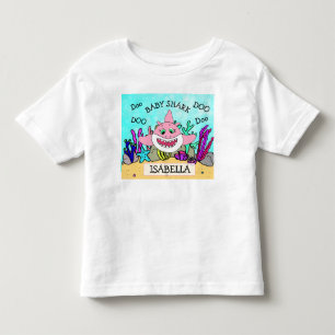 Personalised Baby Shark Baby's Toddler T-Shirt