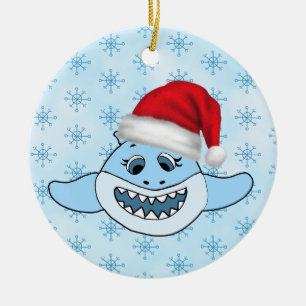 Personalised Baby Shark Family Christmas Ornament