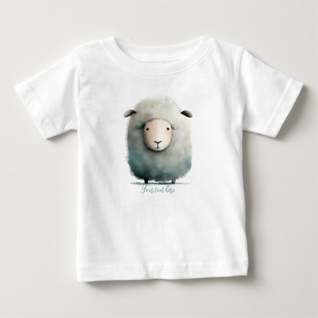 Personalised Baby sheep bodysuit (Front)