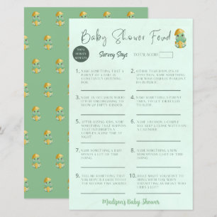 Personalised Baby Shower Feud Baby Shower Game