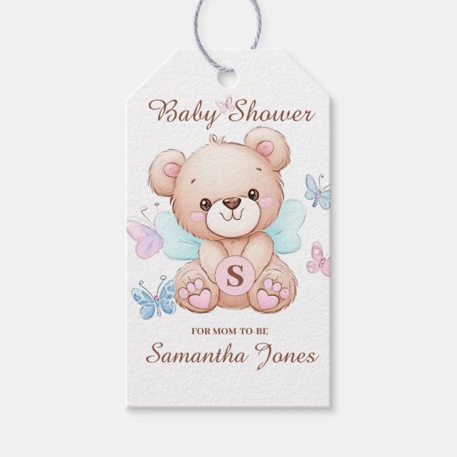 Personalised Baby Shower Gift Tags (Front)