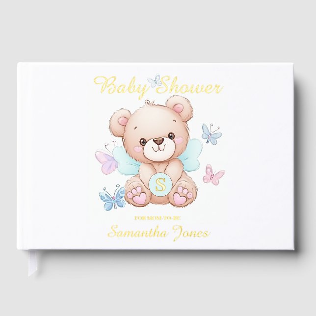 Personalised Baby Shower Guest Book (Front)