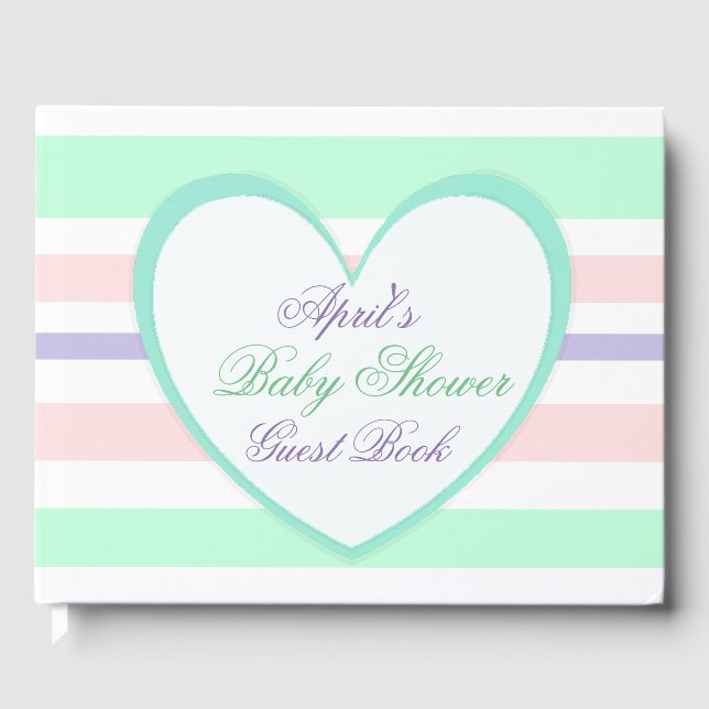 Personalised Baby Shower Guest Book (Front)