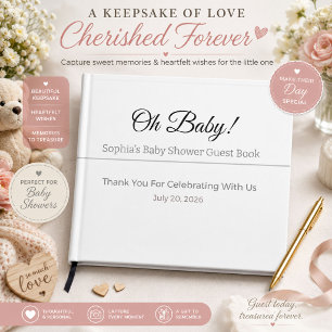 Personalised Baby Shower Guest Book