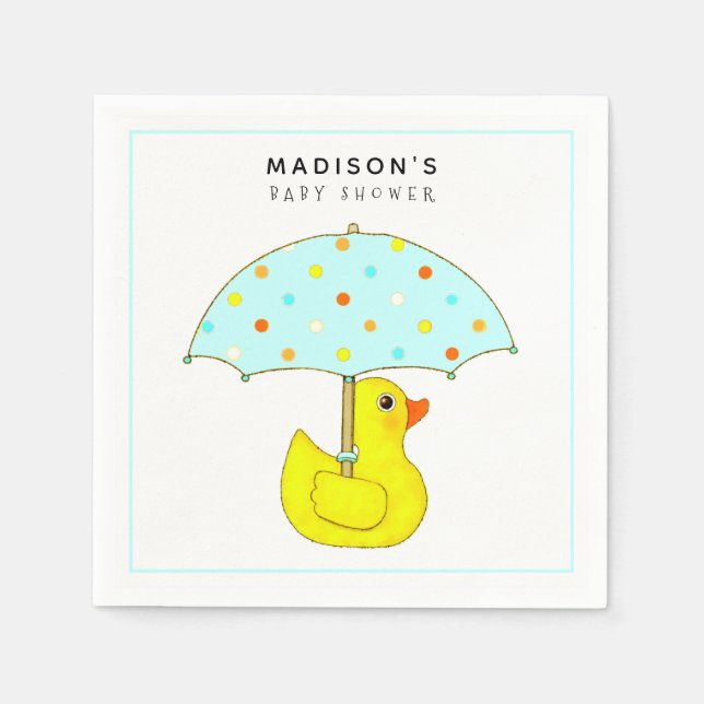 Personalised Baby Shower Napkins (Front)