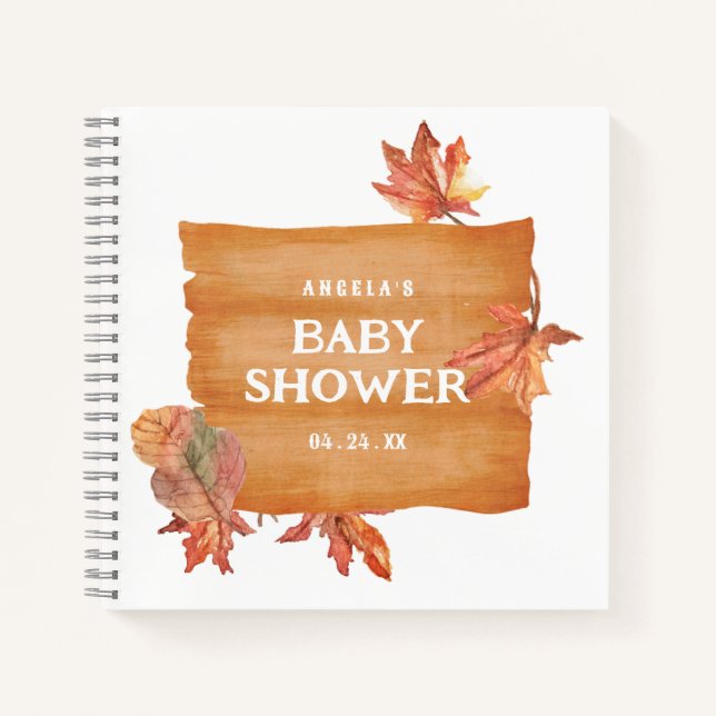 Personalised Baby Shower Notebook (Front)