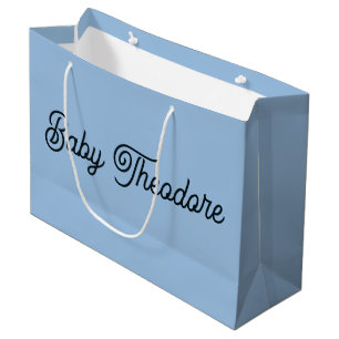 Personalised Baby Shower Party Favour Boy Girl Large Gift Bag