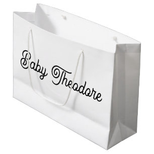 Personalised Baby Shower Party Favour Boy Girl Large Gift Bag