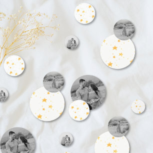 Personalised Baby Shower Photo Confetti Stars