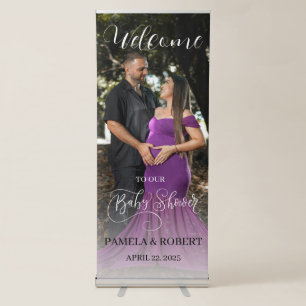 Personalised Baby Shower Retractable Banner