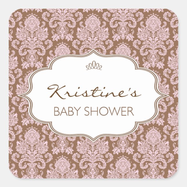 Personalised Baby Shower Sticker (Front)