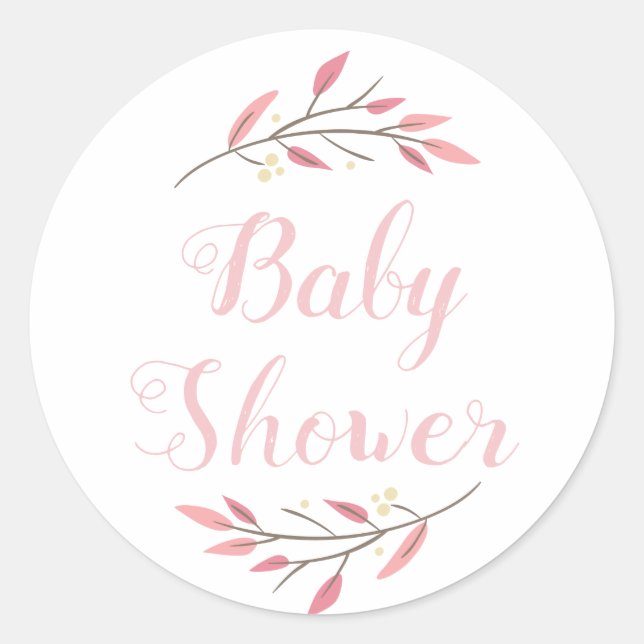 Personalised Baby Shower Stickers (Front)