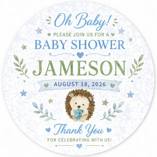 Personalised Baby Shower Stickers