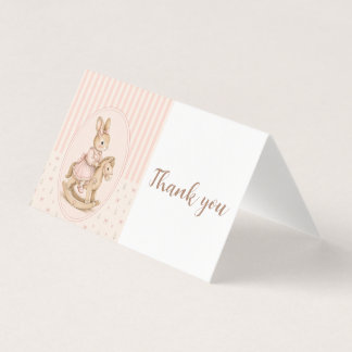 Personalised Baby Shower Thank You Card, Vintage