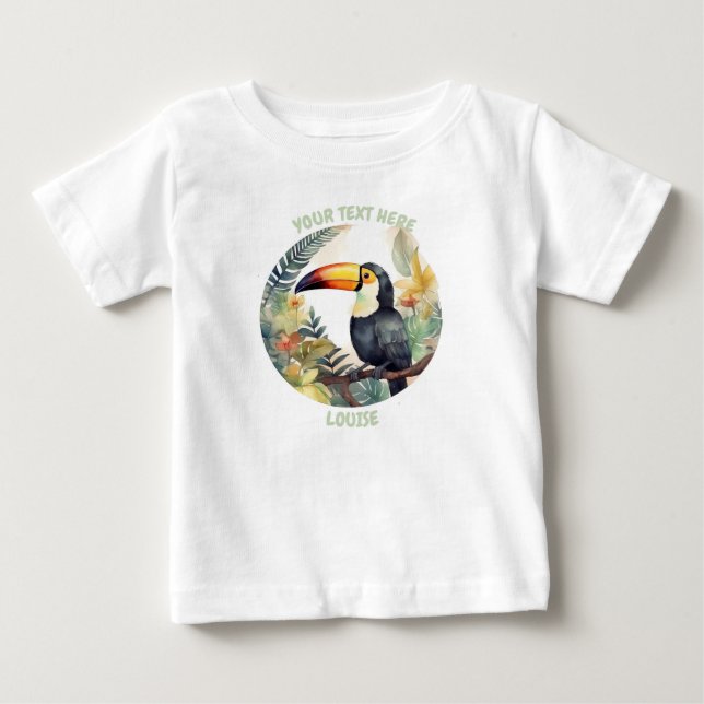 Personalised baby Toucan Tee (Front)