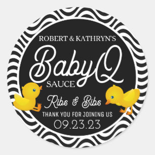 Personalised BabyQ Sauce Label