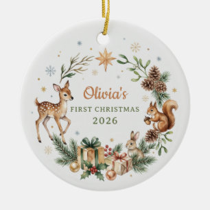 Personalised Baby's First Christmas 2026 Ornament