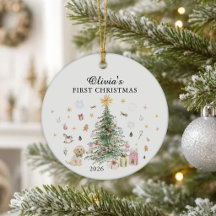 Personalised Baby's First Christmas