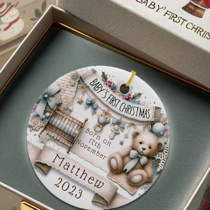 Personalised Baby's First Christmas Ornament Gift