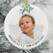 Personalised Baby's First Christmas Photo  Ceramic