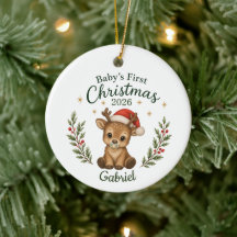 Personalised Baby's First Christmas "Reindeer"