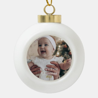 Personalised Baby's First Christmas Tree Ornament