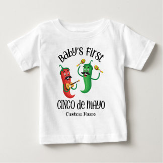 Personalised Baby's First Cinco de Mayo Baby T-Shirt