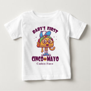 Personalised Baby's First Cinco de Mayo Baby T-Shirt