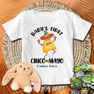 Personalised Baby's First Cinco de Mayo Baby T-Shirt