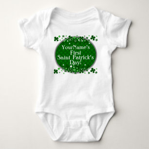 Personalised Baby's First Saint Patrick's Day Baby Bodysuit
