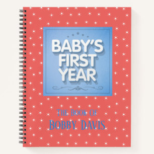 Personalised Baby's First Year Notebook