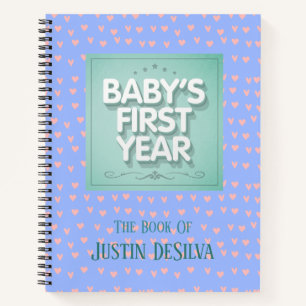 Personalised Baby's First Year Notebook