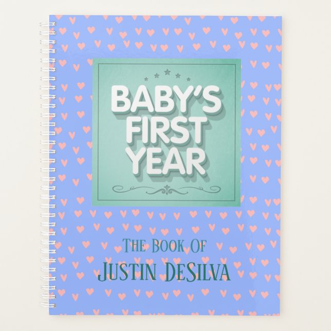 Personalised Baby's First Year Planner (Front)
