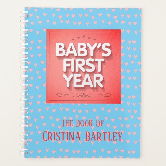 Personalised Baby's First Year Planner (Front)