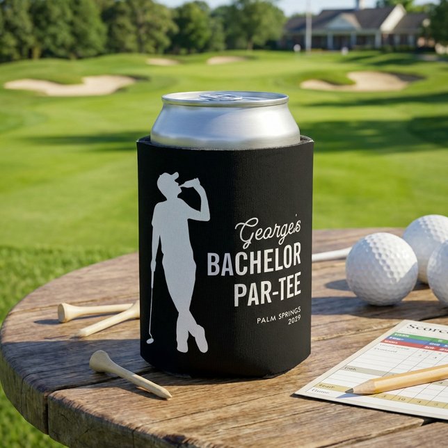 Personalised Bachelor Par-Tee Golf Can Cooler (Creator Uploaded)