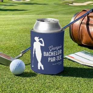 Personalised Bachelor Par-Tee Golf Can Cooler