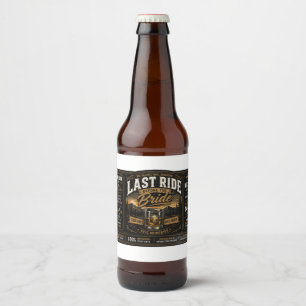 Personalised Bachelor Party Beer Bottle Label