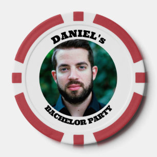 Personalised Bachelor Party Custom Photo Poker Chips